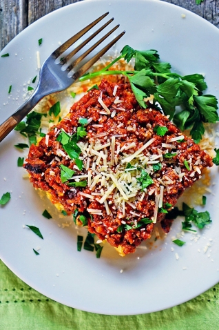Polenta Cremosa Boloñesa