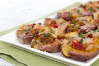Patatas al sudoeste aplastadas