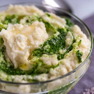 Patatas Batidas Con Pesto De Cilantro