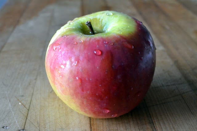 manzana para una manzana almendra crujiente