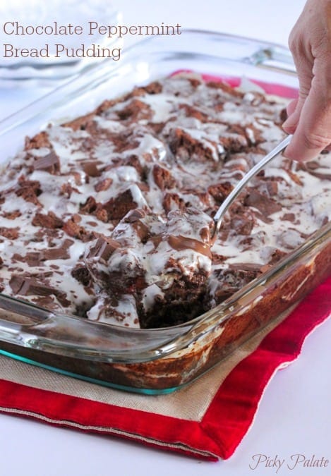 Budín De Pan De Menta Chocolate Gooey