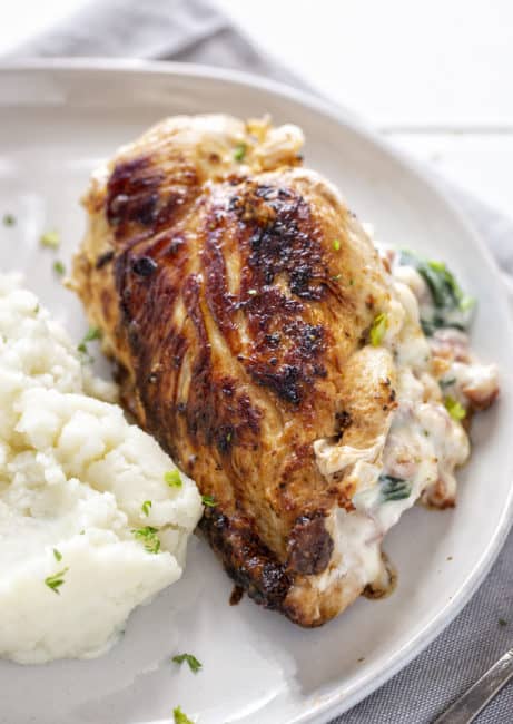 Pollo Relleno de Jamón y Queso