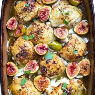 Pollo Asado con Miel e Higos