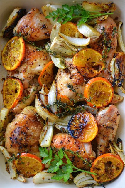 Pollo Asado con Clementinas