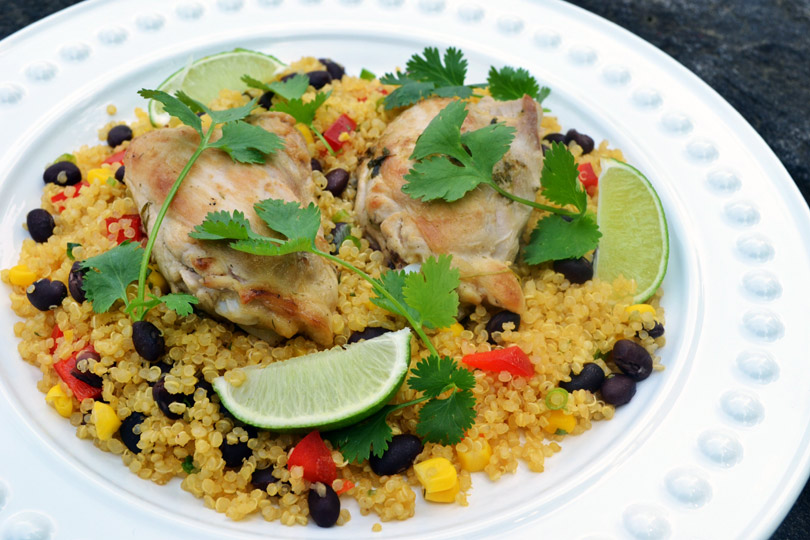 Pollo Salteado Con Quinua De Fiesta