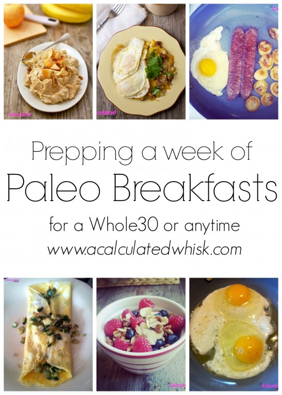 Preparación de una semana de desayunos paleo (Whole30 Día 9)