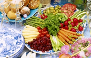 Preparando crudités