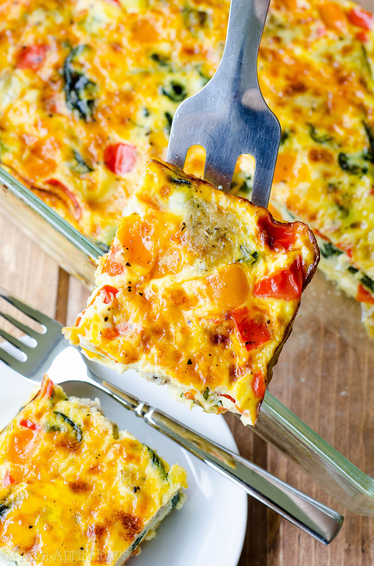 Make Ahead Breakfast Casserole: This sausage, vegetable, and egg casserole can be frozen or made a day in advance for easy entertaining. Completely customizable and great for feeding a crowd!