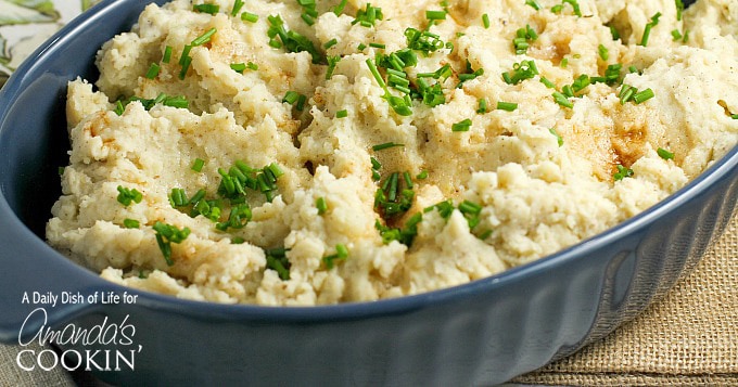 Perfecto puré de papas con mantequilla marrón