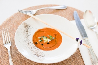 Receta de Gazpacho de Verduras Asadas