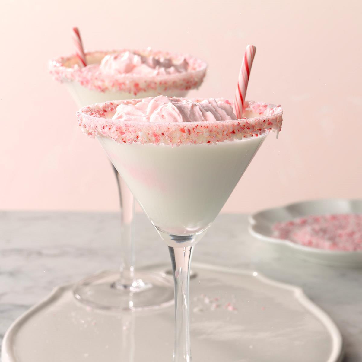 Receta de Martinis de bastón de caramelo de chocolate