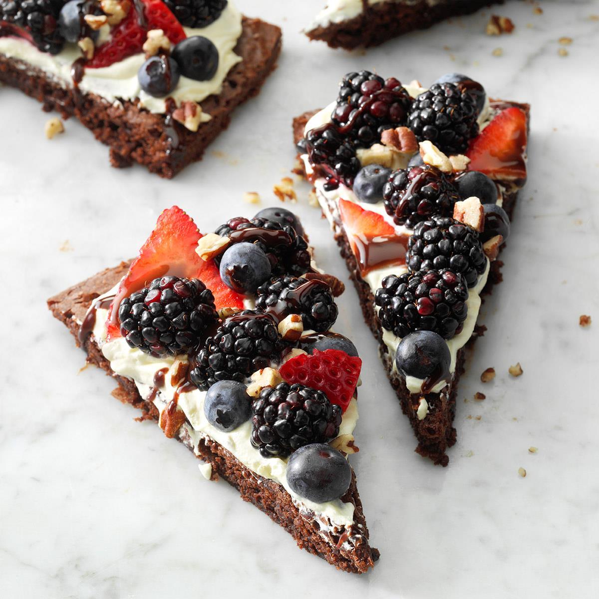 Receta De Pizza De Berry Brownie