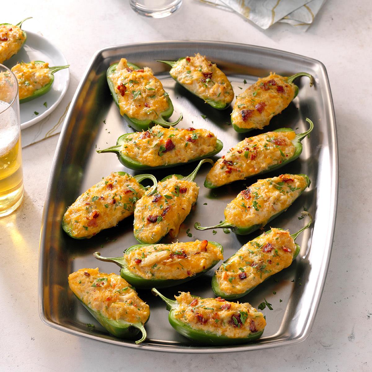 Receta de poppers de cangrejo cajún