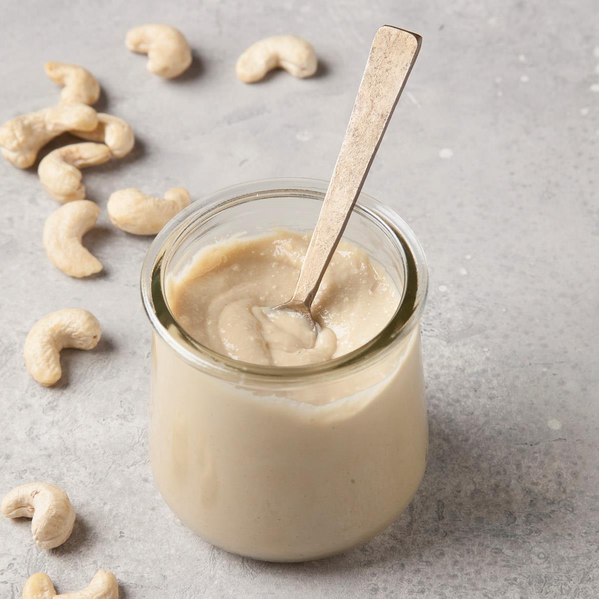 Receta de mantequilla de anacardo
