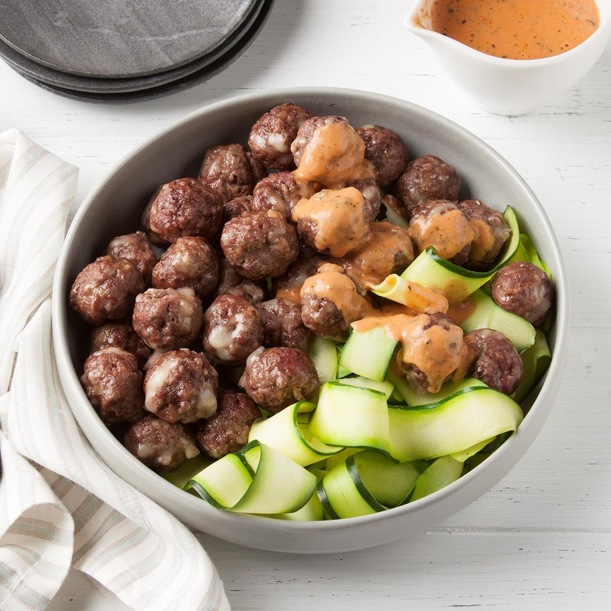 Receta de Albóndigas y Salsa Keto
