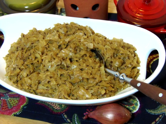 Receta de col cremosa