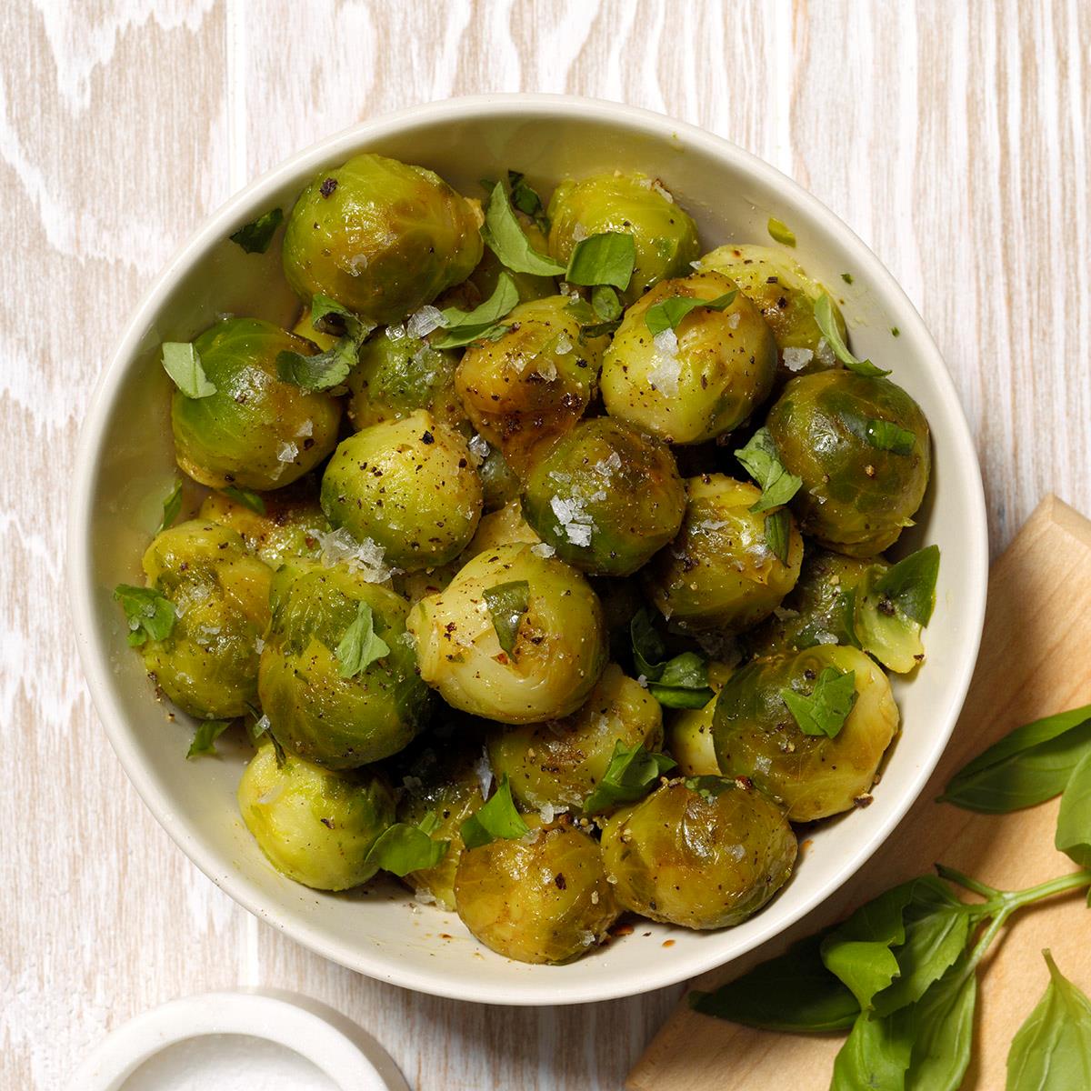 Receta de coles de Bruselas balsámicas