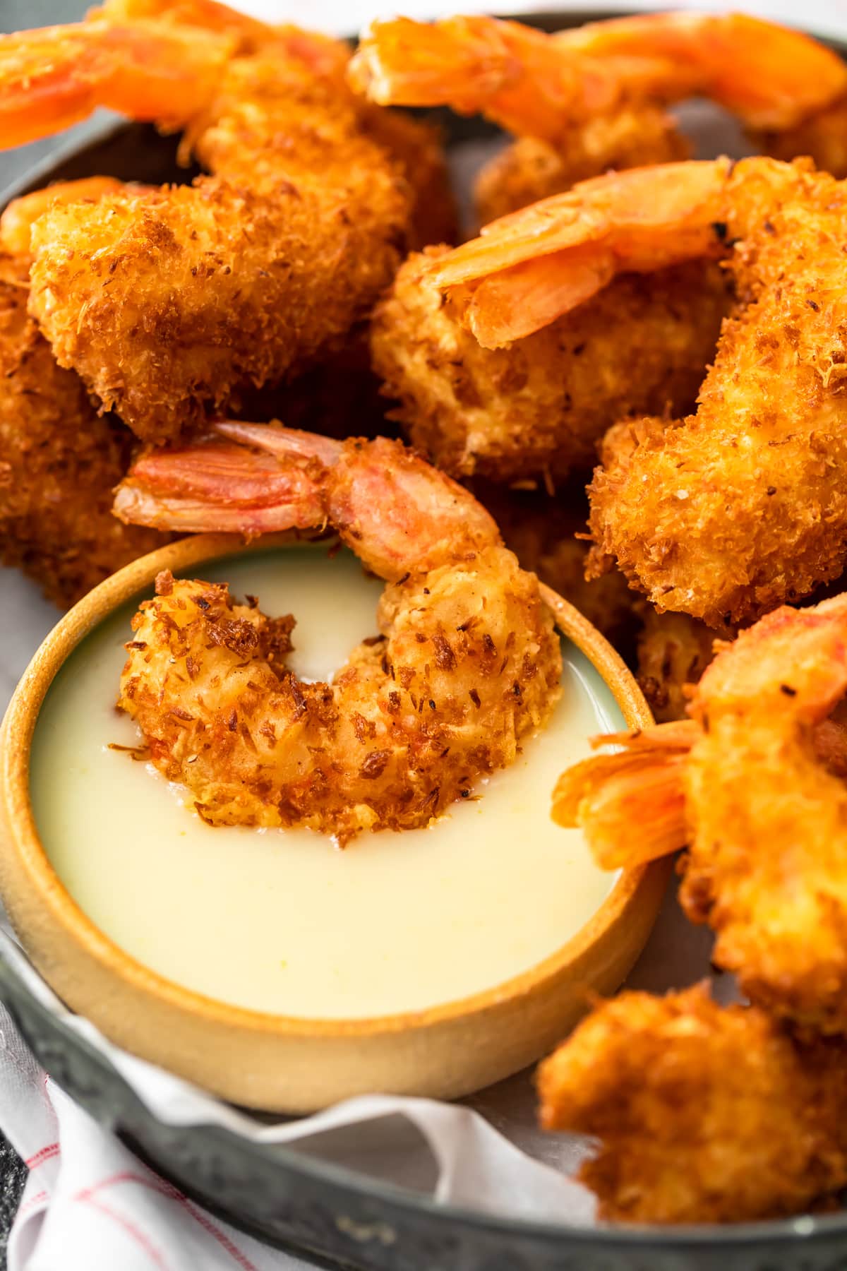 receta de camarones crujientes de coco