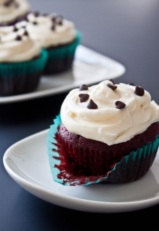 Receta de cupcakes de terciopelo rojo