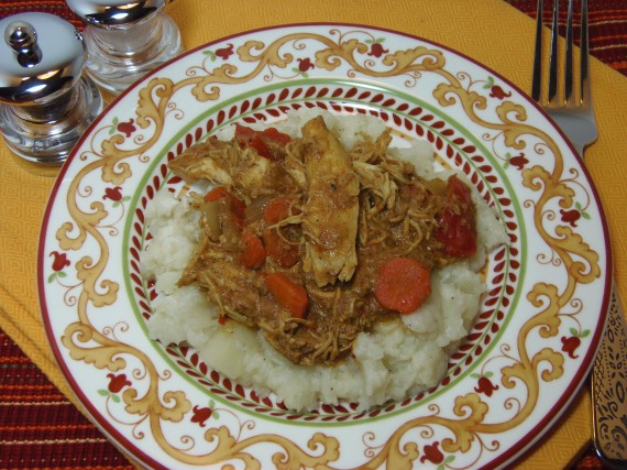 Cocción lenta Coco Pollo al curry ~ SRC Kitchen Kudos Kitchen by