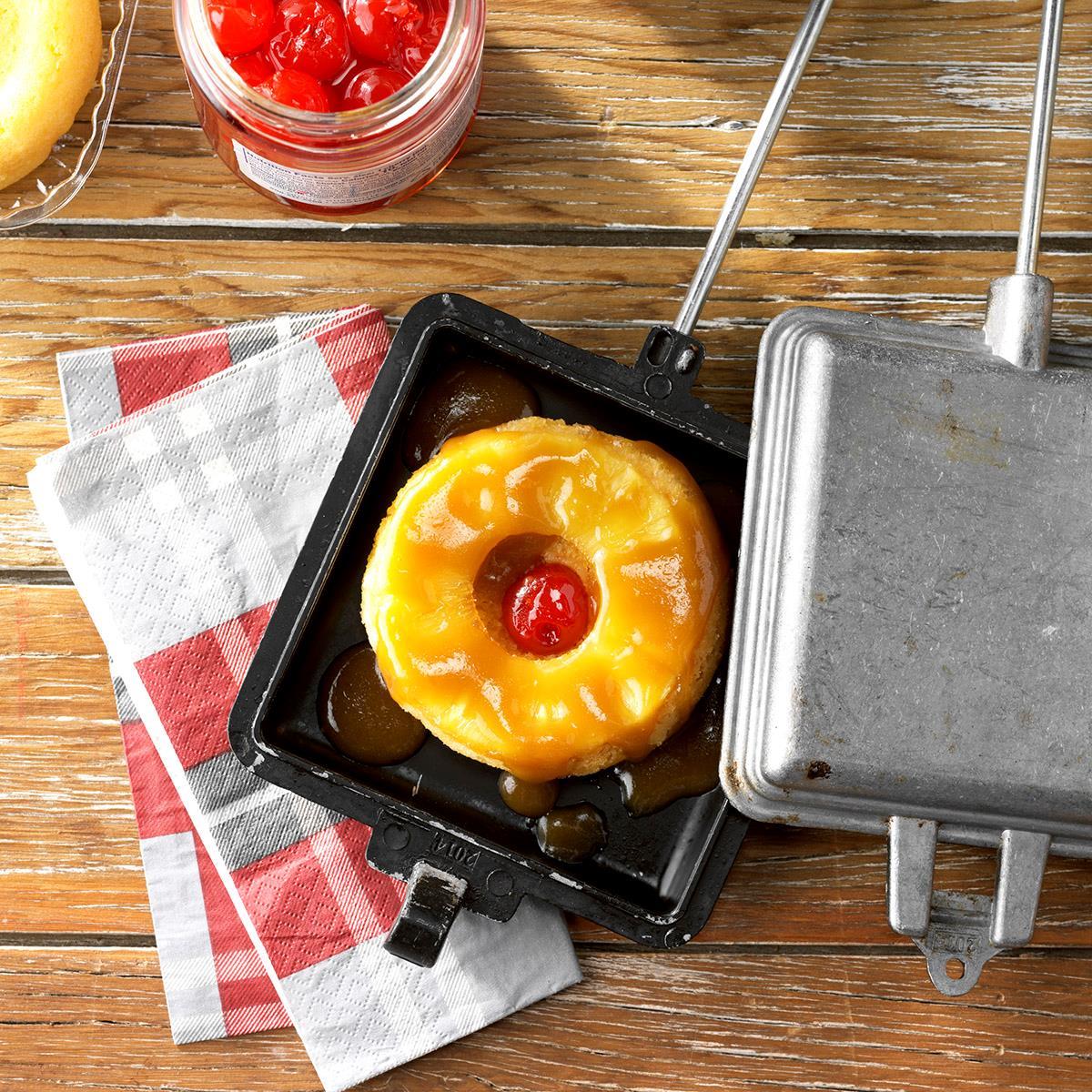 Receta de pasteles boca abajo de piña Campfire