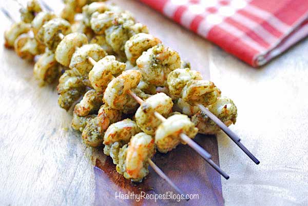 Camarones al Pesto