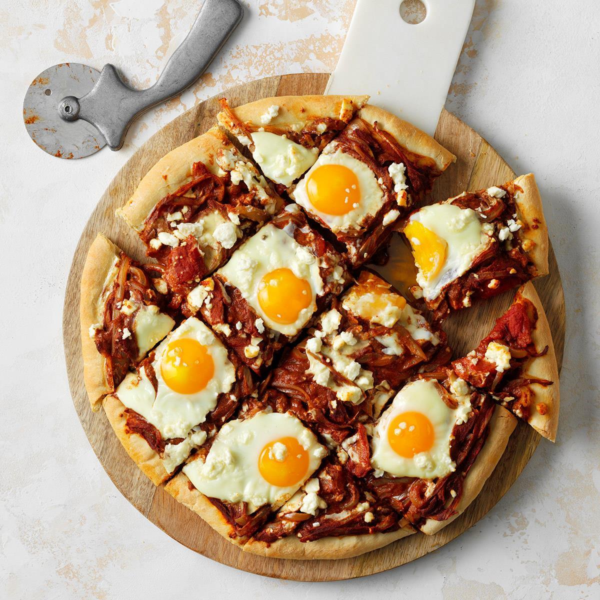 Shakshuka desayuno pizza receta