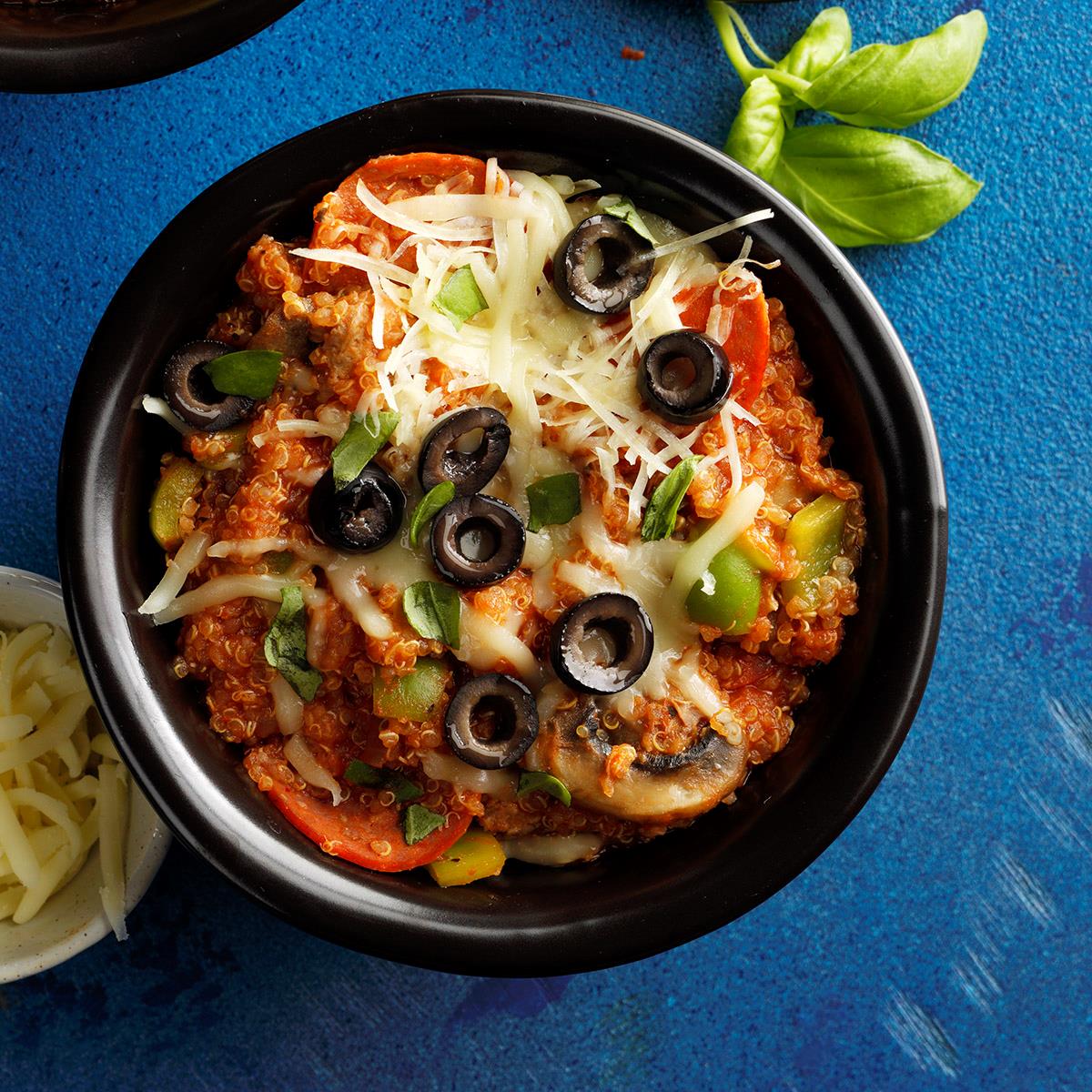 Receta de cazuela de pizza y quinua