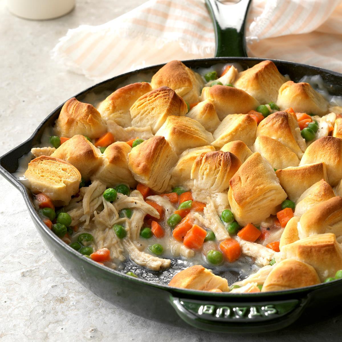 Receta de sartén de galleta de pollo