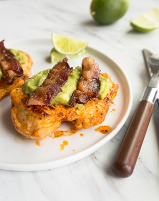 Receta De Pollo A La Bacon Con Guacamol
