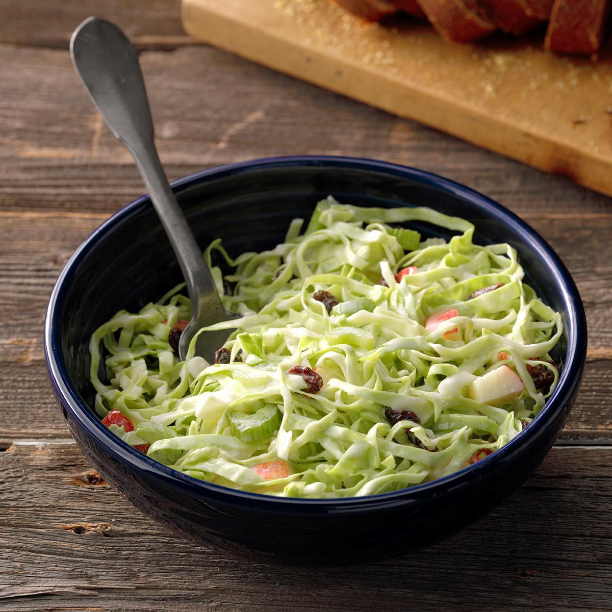 Receta de ensalada de col de manzana de granja