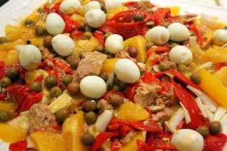 Receta De Ensalada De Naranja Y Pimiento Rojo