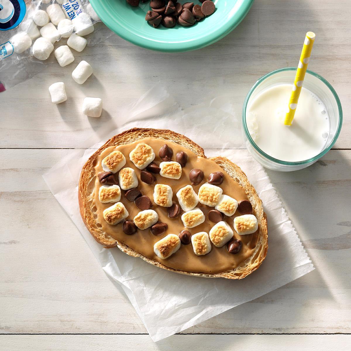 Receta de sándwich de mantequilla de maní S'Mores