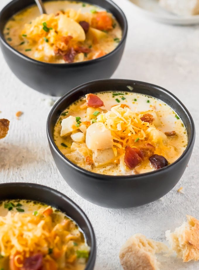 Recette de soupe aux pommes de terre Crockpot (soupe de pommes de terre saine)