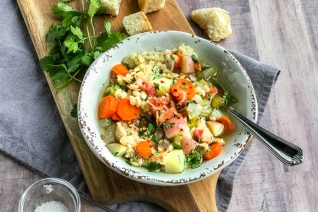 Receta de sopa de cocción lenta de pollo con cocción lenta