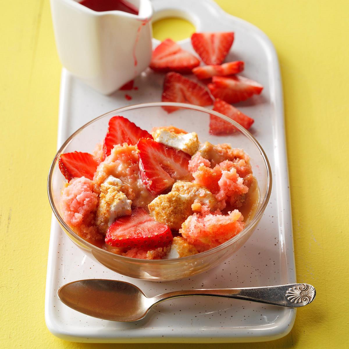 Receta de pastel de pudín de fresa y olla de cocción lenta