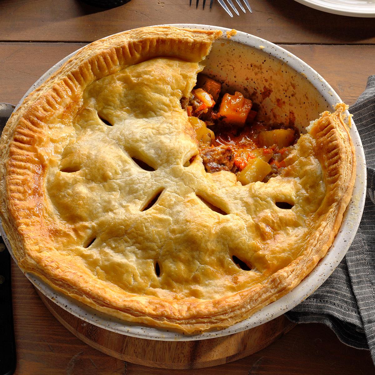 Receta de pastel de estofado irlandés
