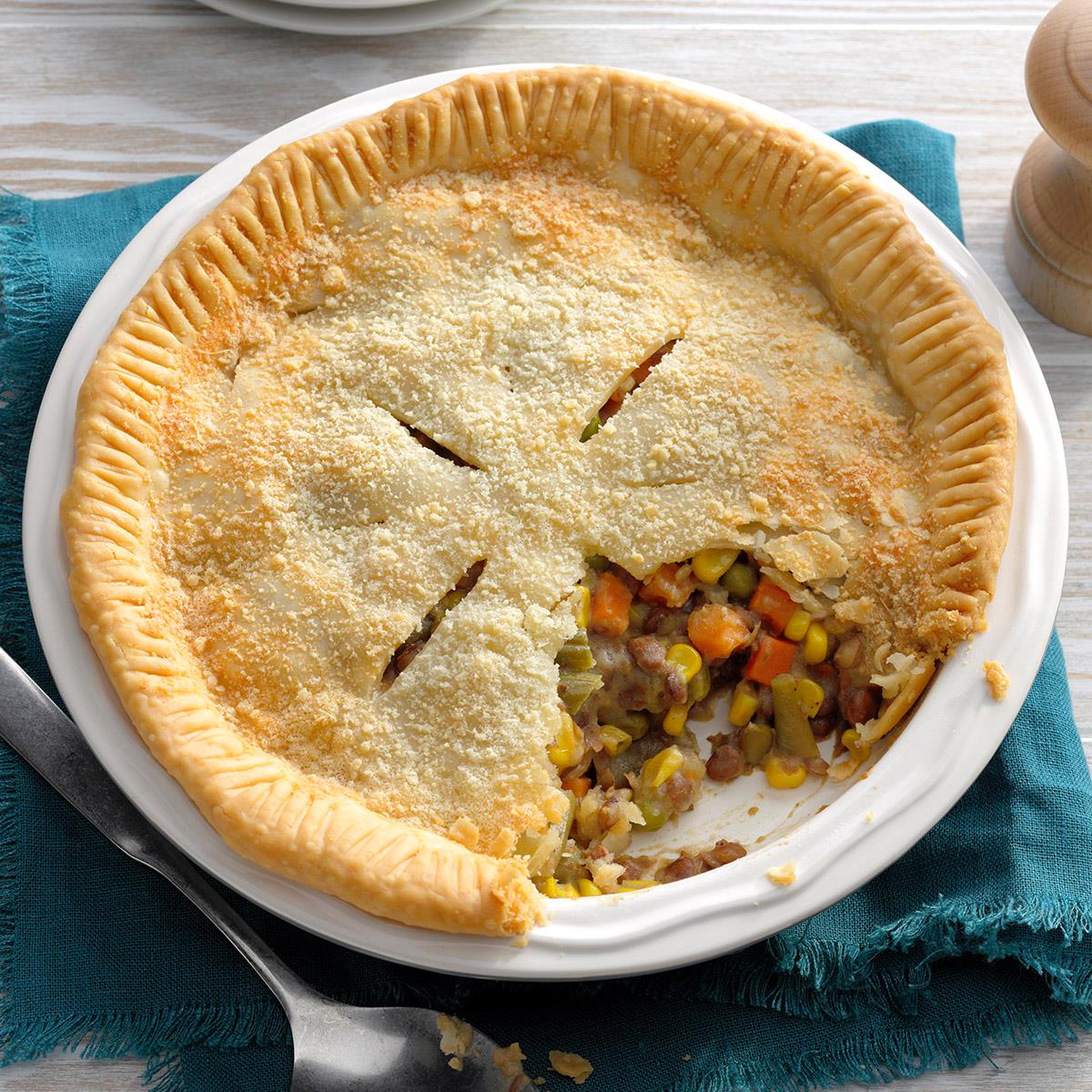 Receta rápida y fácil de pastel de verduras