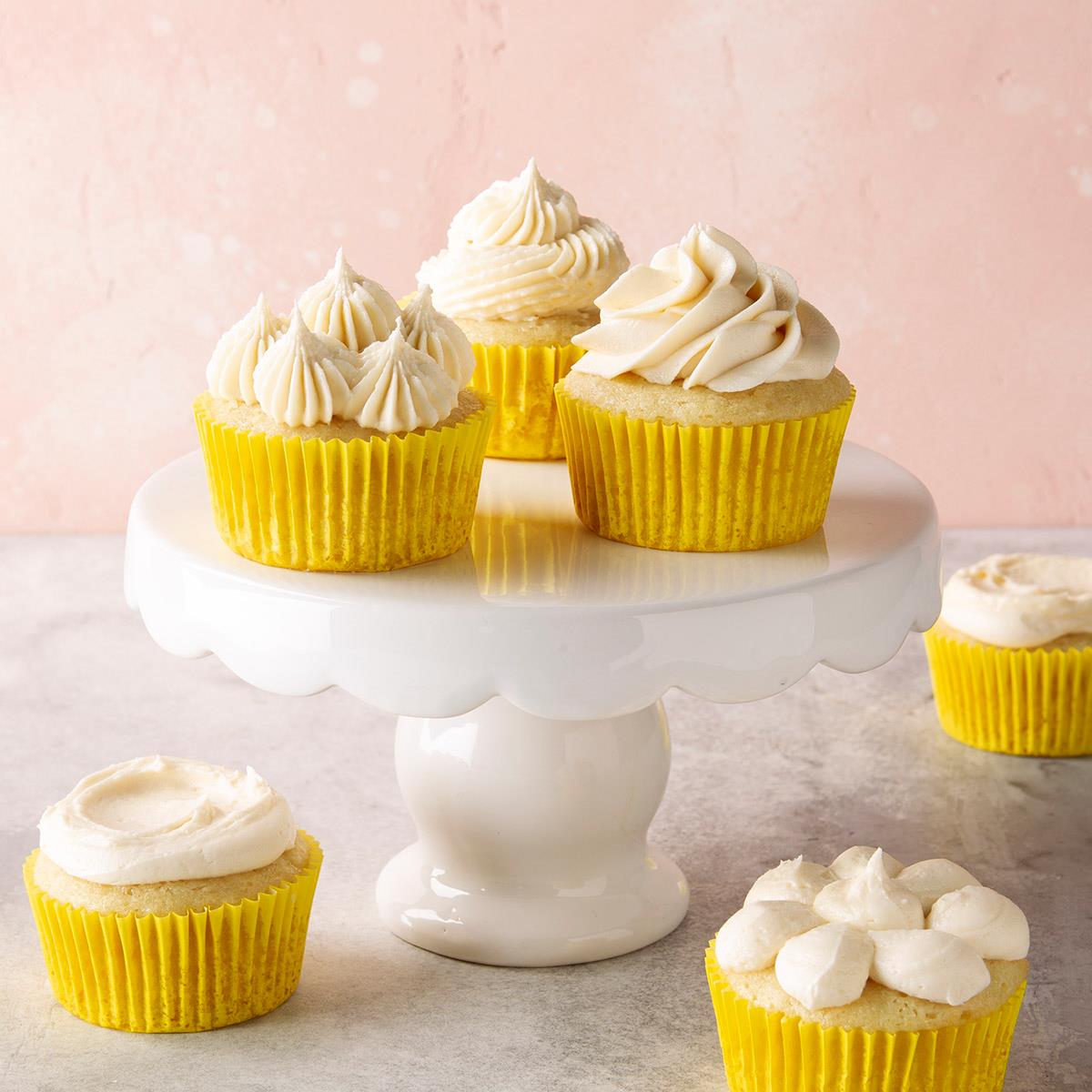 Receta vegana de cupcakes de vainilla