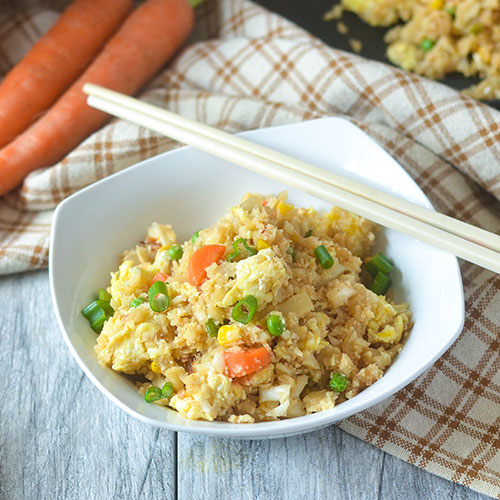 Arroz frito con coliflor y verduras #Asianfood #cauliflower #glutenfree