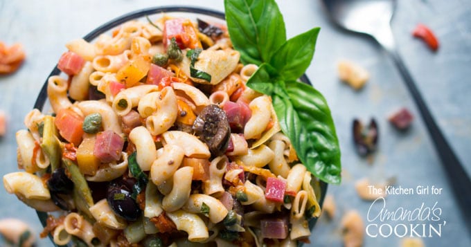 Ensalada de pasta mediterránea