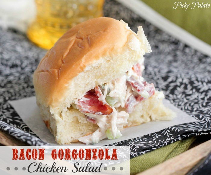 Salade de poulet au bacon et gorgonzola -