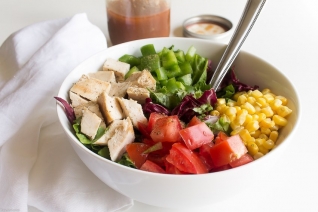 Ensalada Picada De Pollo A La Barbacoa