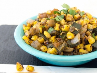 Charred Poblano Salsa De Maíz