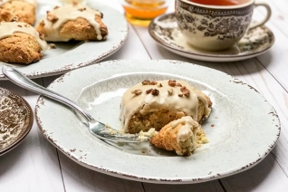Scones escoceses de avena y arce