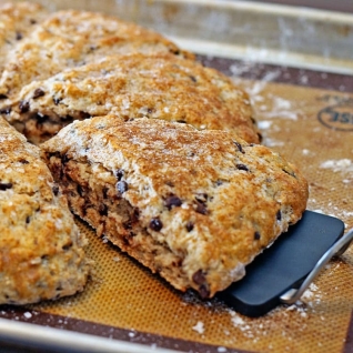 Chocolate Chip Pecan Buttermilk Scones
