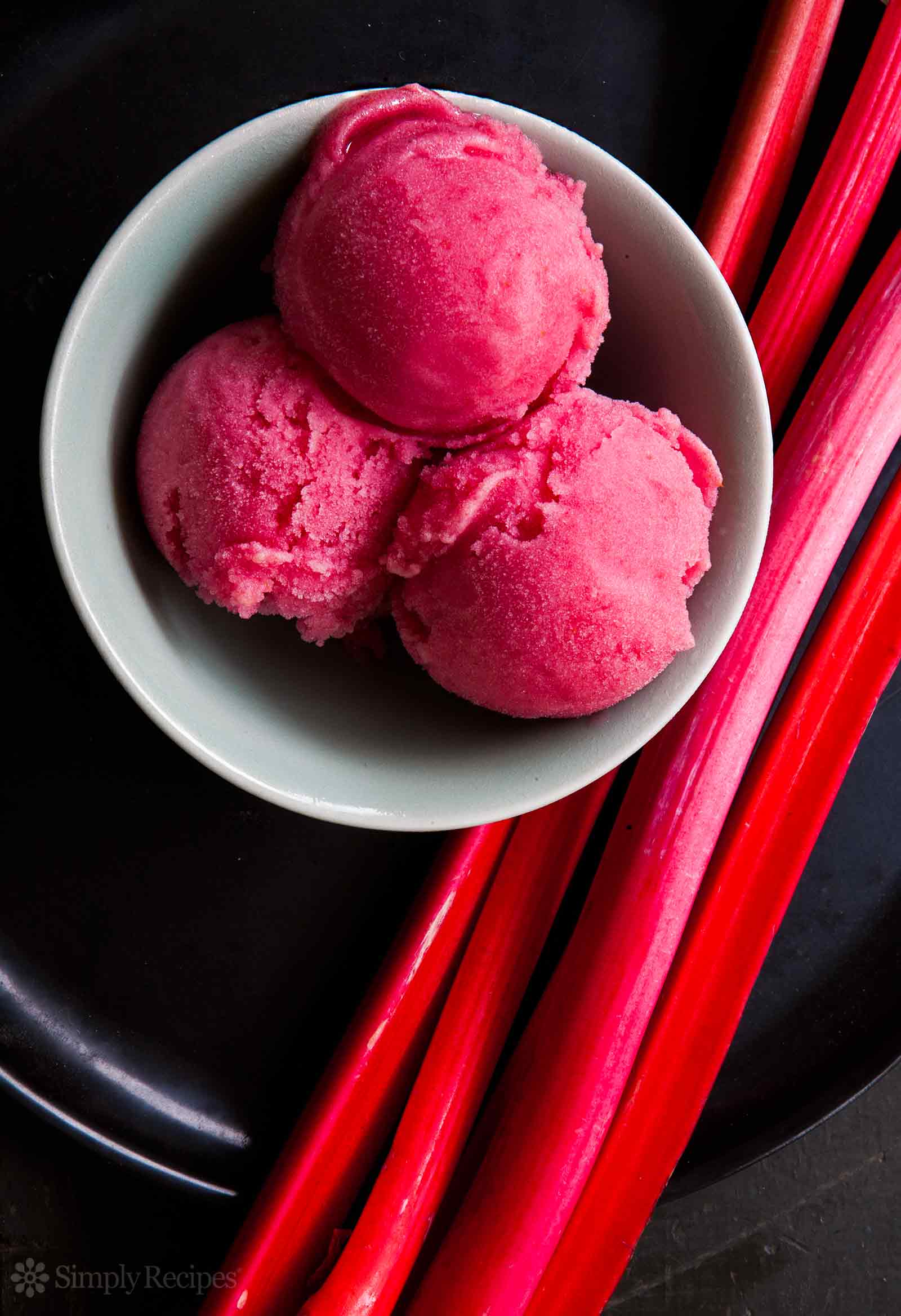 Sorbet à la rhubarbe