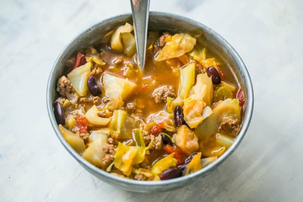 Sopa de col de hamburguesa One Pot