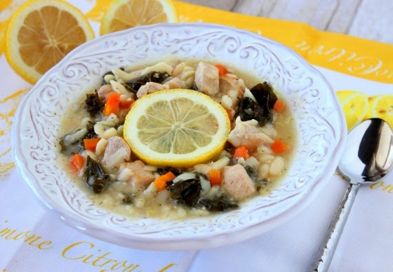 Sopa de pollo, limón y orzo Kitchen Kudos Kitchen by