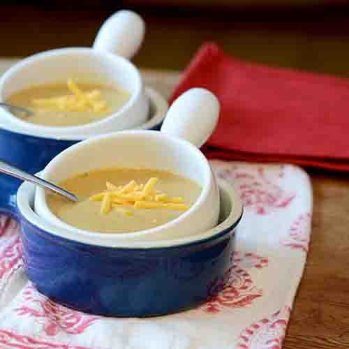 Sopa de queso de patata - alimenta tu alma también